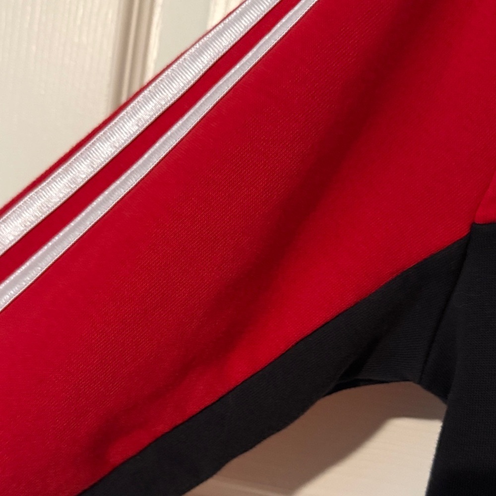 Adidas Kids Hoodie in Red and Black - Picture 5 of 7